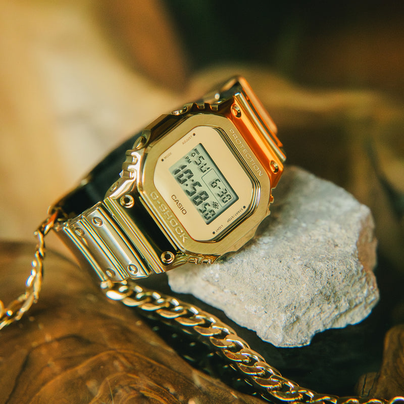 G-Shock G-Steel Gold Dial Stainless Steel Watch GM5600YMG-9D