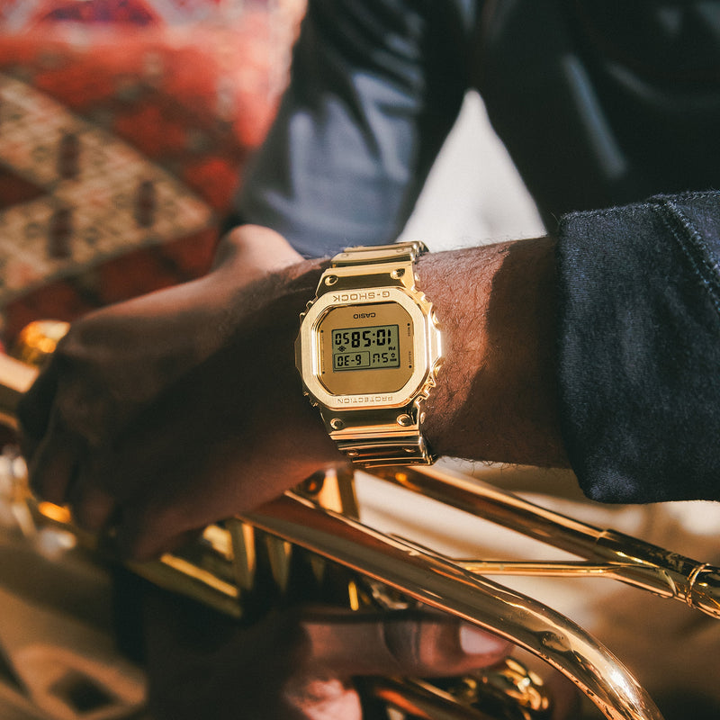 G-Shock G-Steel Gold Dial Stainless Steel Watch GM5600YMG-9D