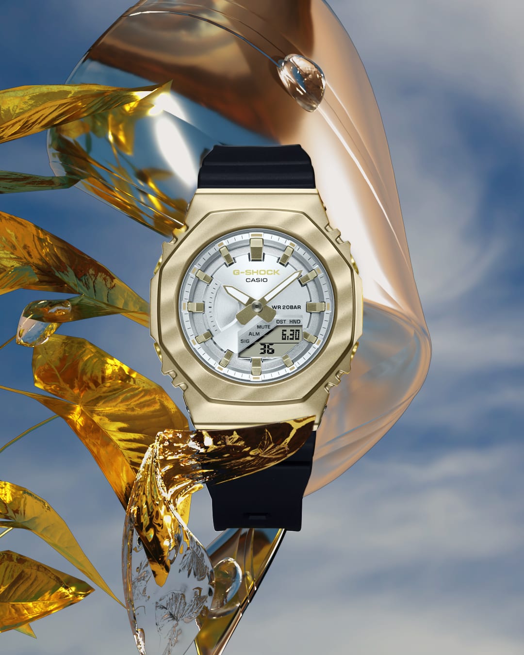 G-Shock Analog Digital Black Resin Band Watch GMS2100BC-1A