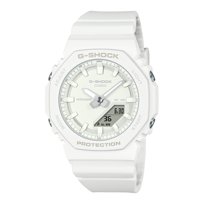 G Shock All White CasiOak Ladies Watch GMAP2100 7A