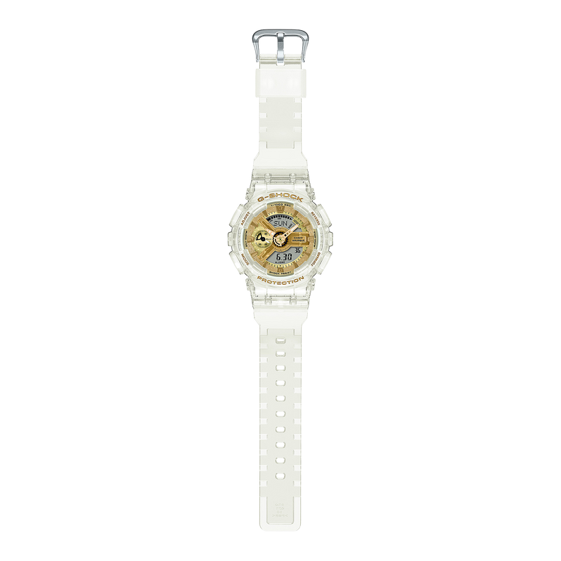 G shock transparent gold discount