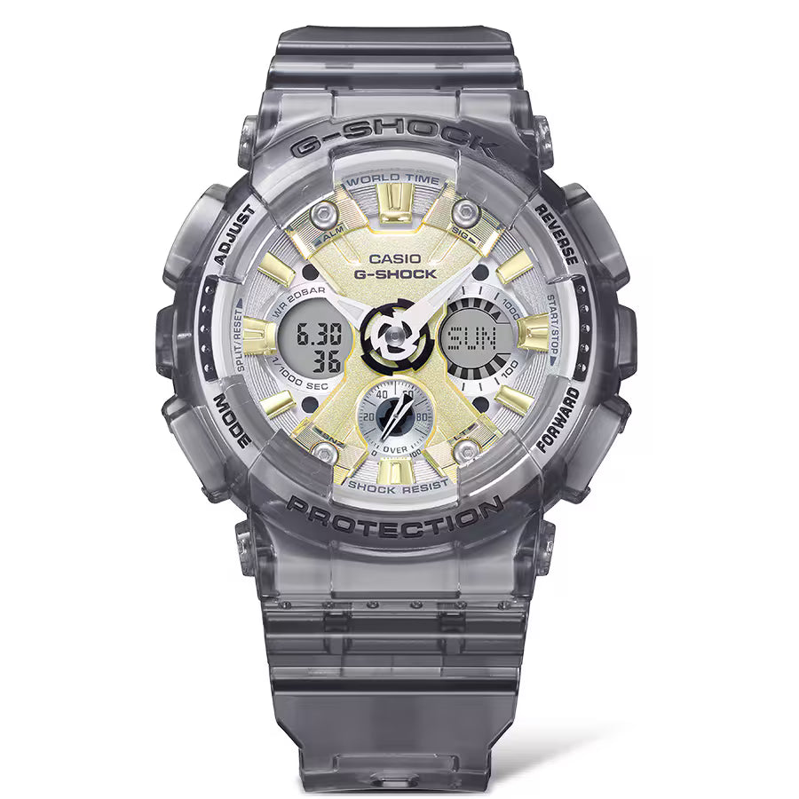 G-Shock Analog Digital Grey Skeleton Band Watch GMAS120120GS-8A