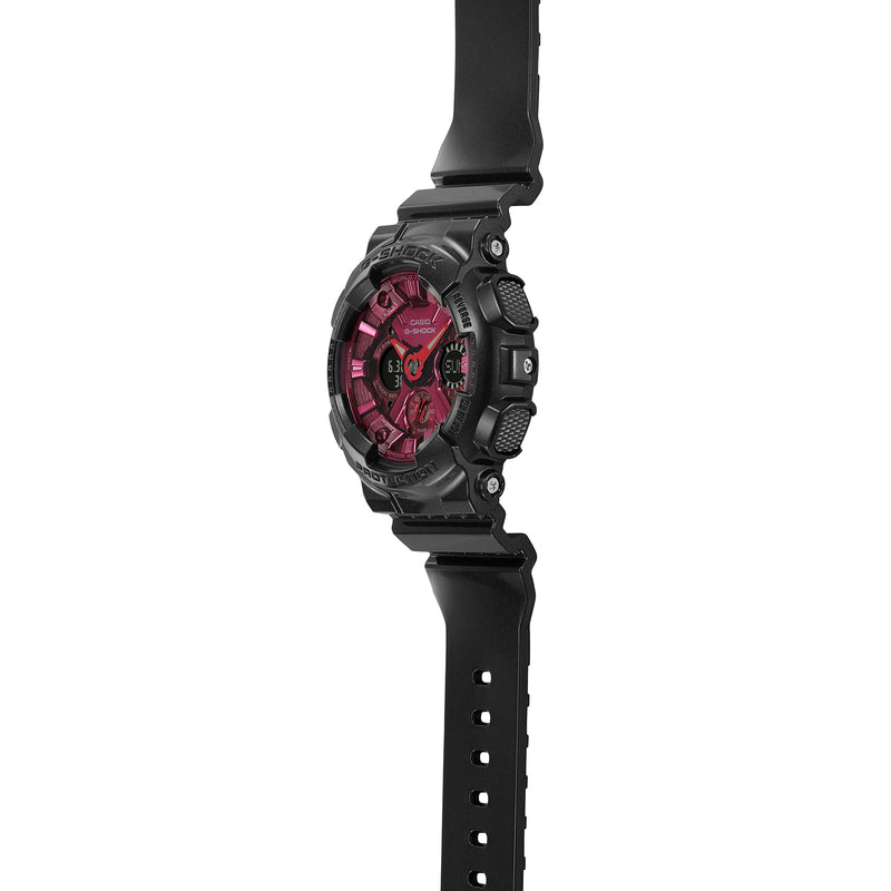 G-Shock Analog-Digital Pink Dial Black Resin Band Watch GMAS120RB-1A