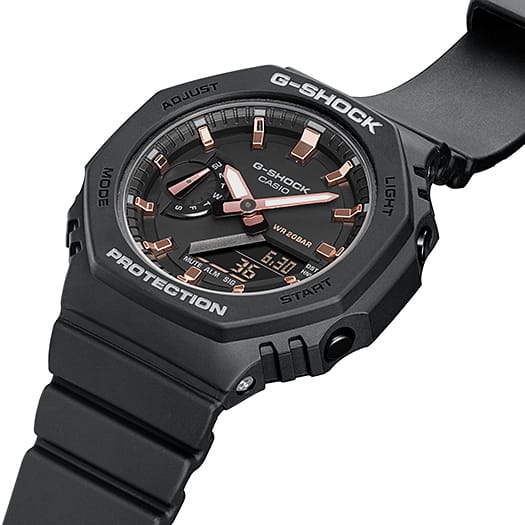 G-Shock Analog Digital DUO 2100 Mid Size Black Resin Band Watch GMAS2100-1A