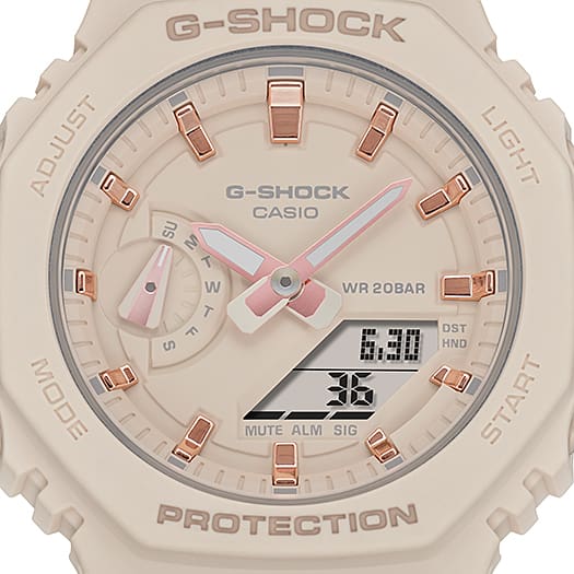 G-Shock Analog Digital DUO 2100 Mid Size Pink Resin Band Watch GMAS2100-4A