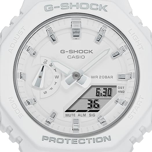 G-Shock Analog Digital DUO 2100 Mid Size White Resin Band Watch GMAS2100-7A