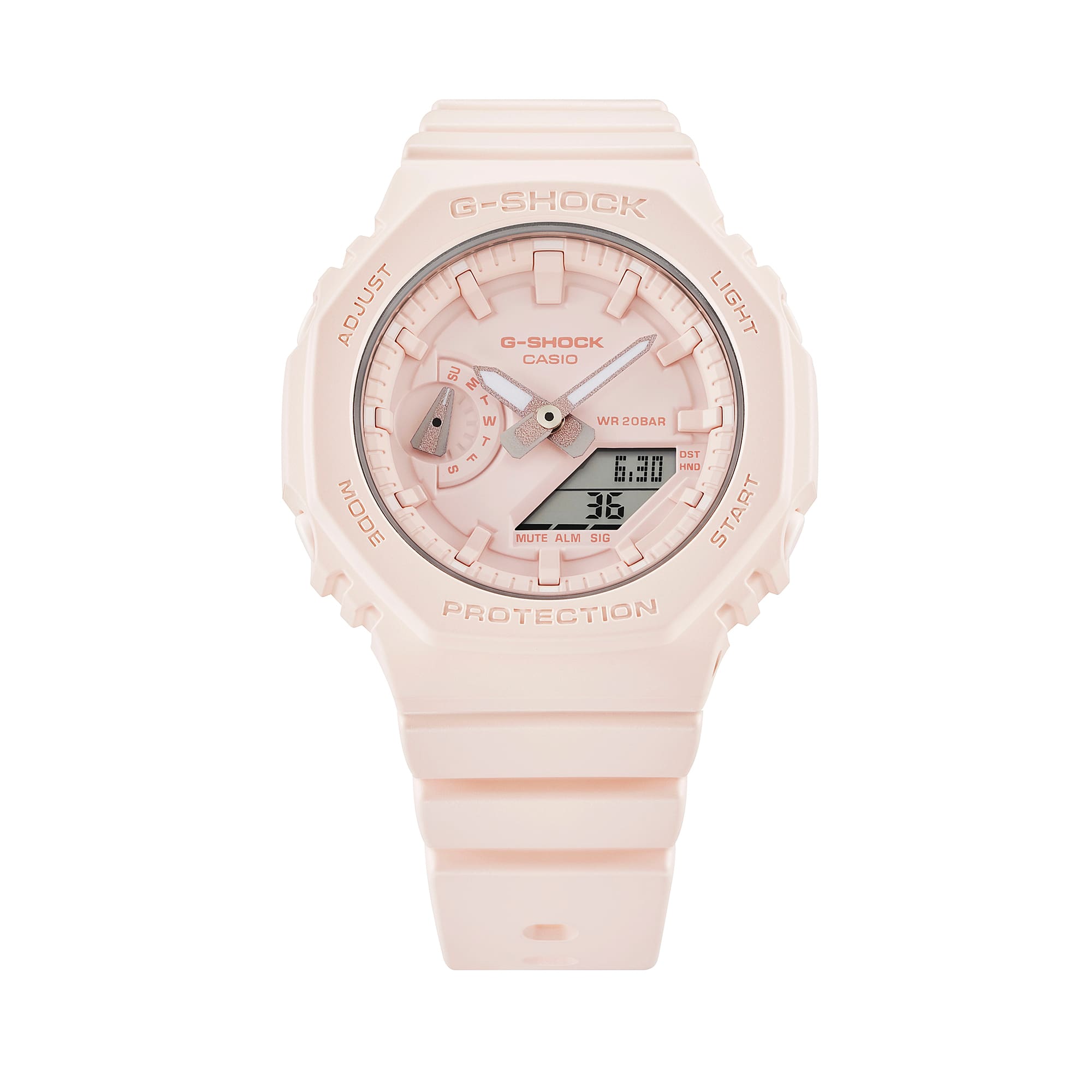 G-Shock Analog Digital Pink Resin Band Watch GMAS2100BA-4A