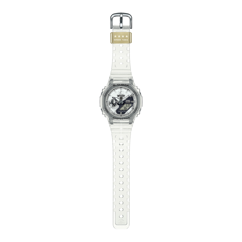 G-Shock Analog Digital Transparent Resin Band Watch GMAS2140RX-7A