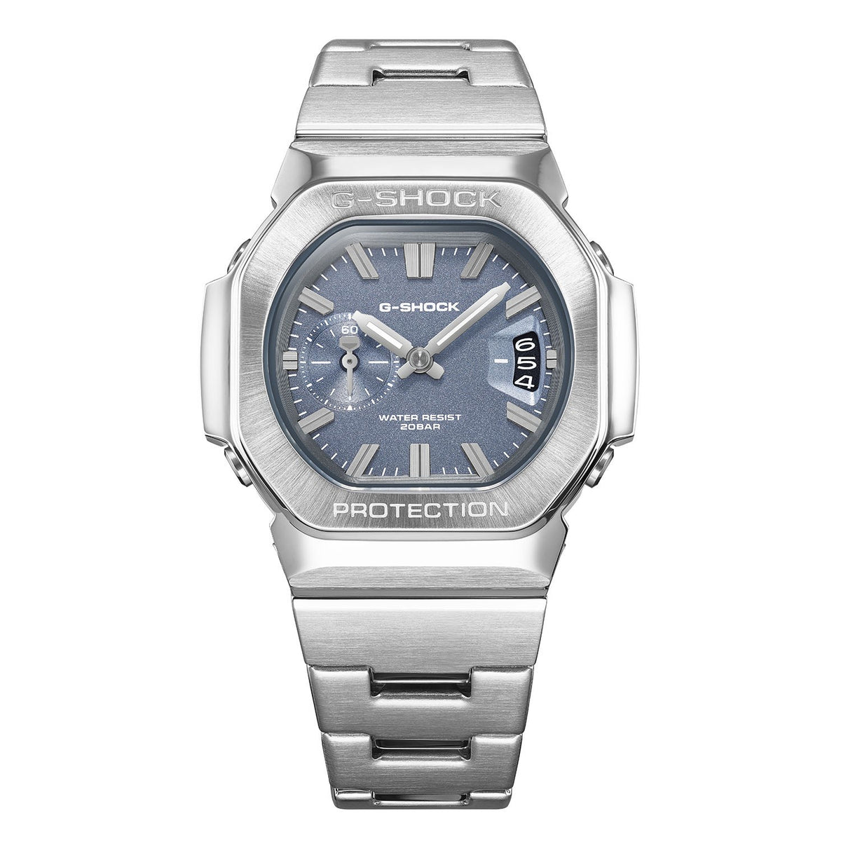 G-Shock 2500 Series Blue Grey GMC2500D-1A2 analogue watch, front view
