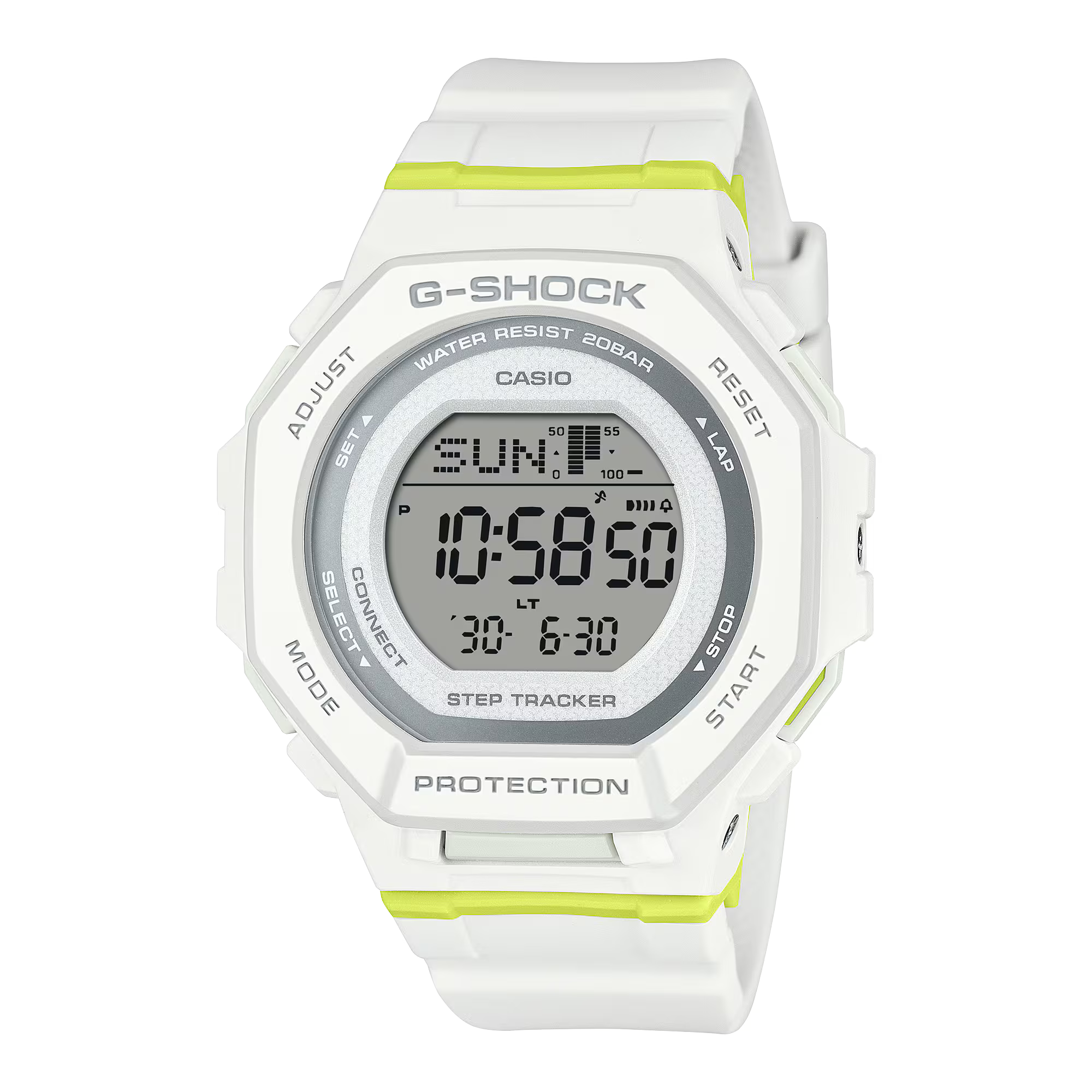 G-Shock G-Squad White Resin Band Watch GMDB300SC-7D