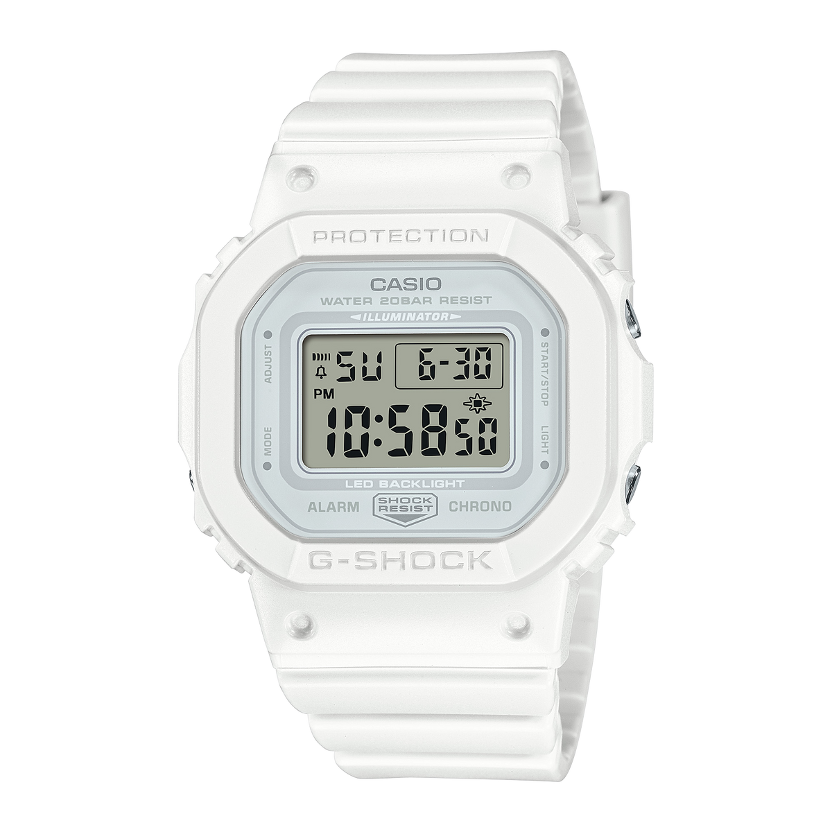 G-Shock Mid Digital White Resin Band Watch GMDS5600BA-7D