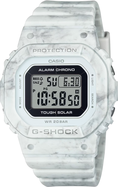 G-Shock Solar White Resin Band Grey Dial Watch GMSS5600RT-7D