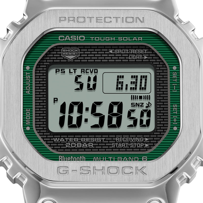 G-Shock Full Metal Grey Dial Silver Stainless Steel Watch GMWB5000D-3D