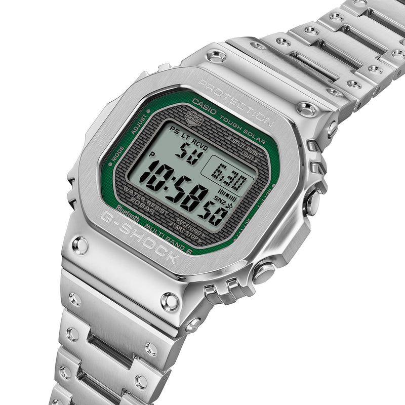 G-Shock Full Metal Grey Dial Silver Stainless Steel Watch GMWB5000D-3D