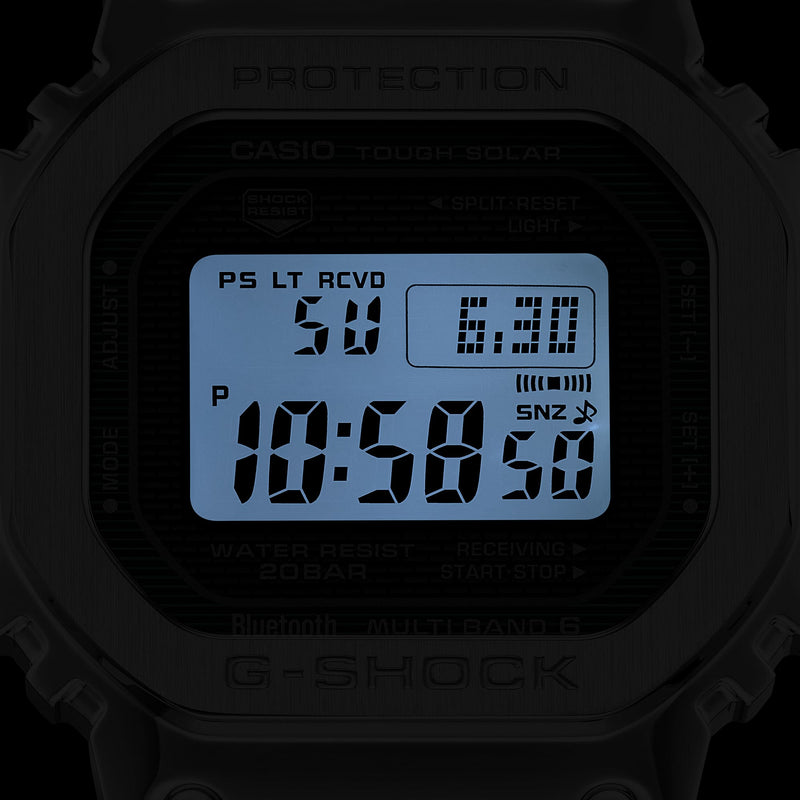 G-Shock Full Metal Grey Dial Silver Stainless Steel Watch GMWB5000D-3D