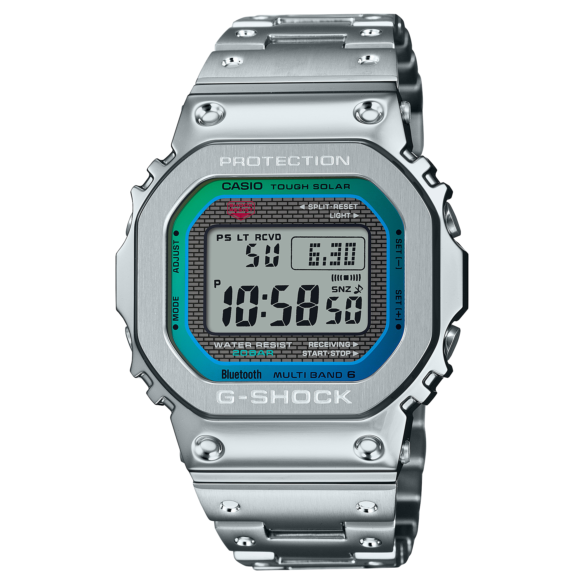 G-Shock Full Metal Silver Stainless Steel Watch GMWB5000PC-1D