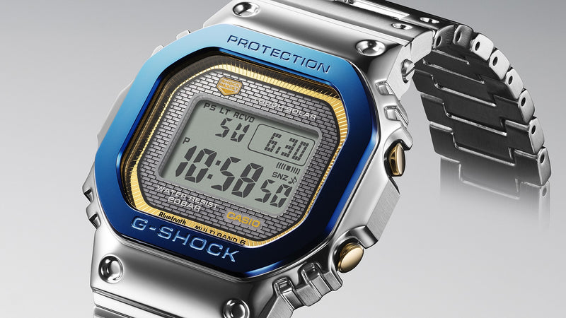 G-Shock 50th Anniversary Sky and Sea Full Metal Stainless Steel Watch GMWB5000SS-2D