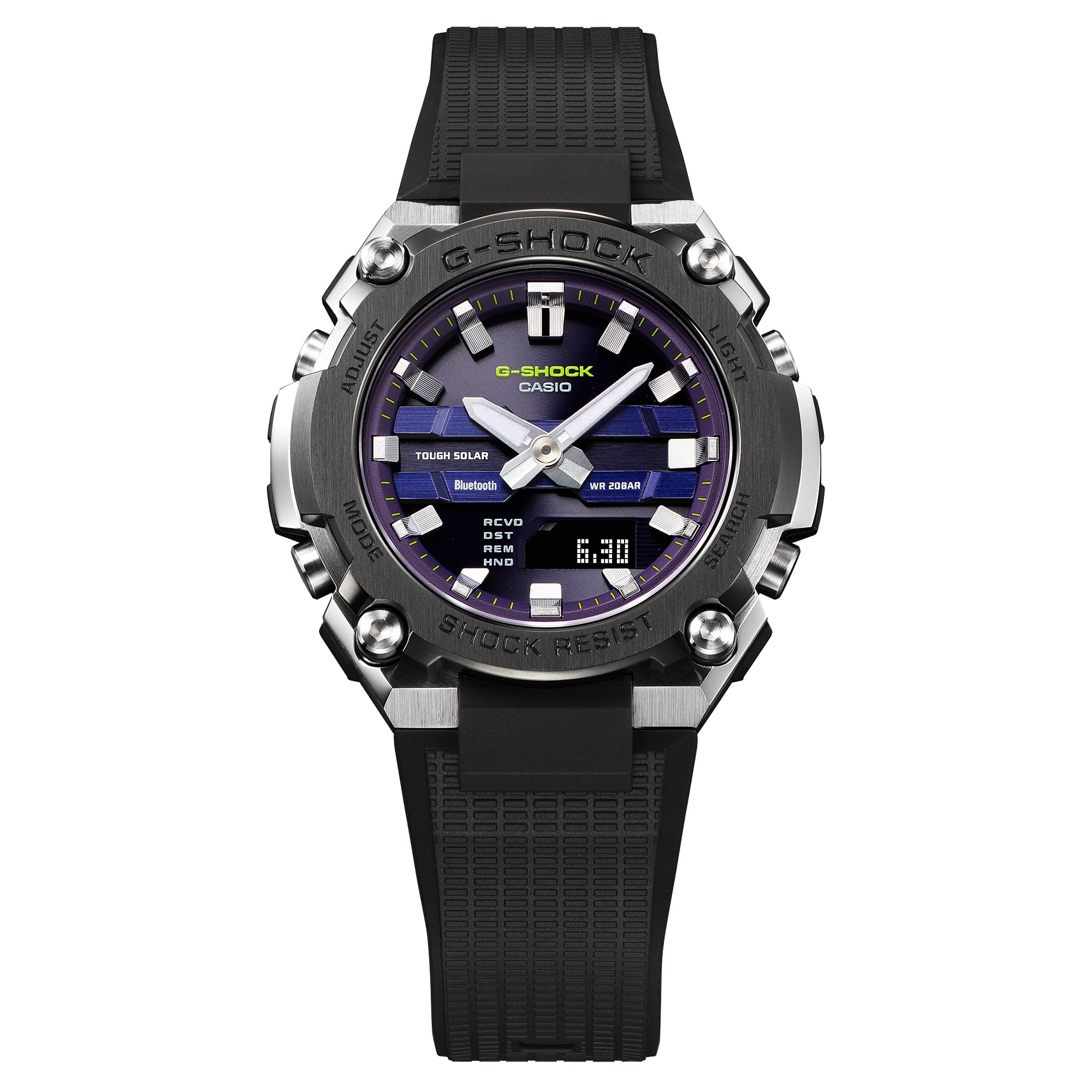 G-Shock DUO G-Steel Mid Thin Black Resin Band Watch GSTB600A-1A6