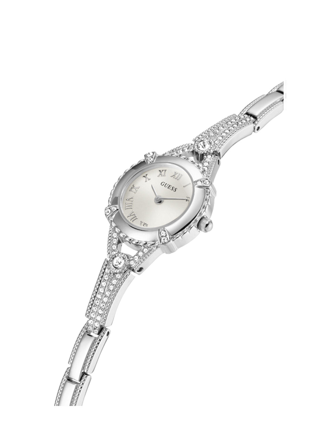 Guess Angelic Silver Dial Silver Bracelet Watch W0135L1