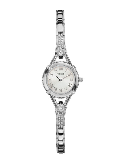 Guess Angelic Silver Dial Silver Bracelet Watch W0135L1