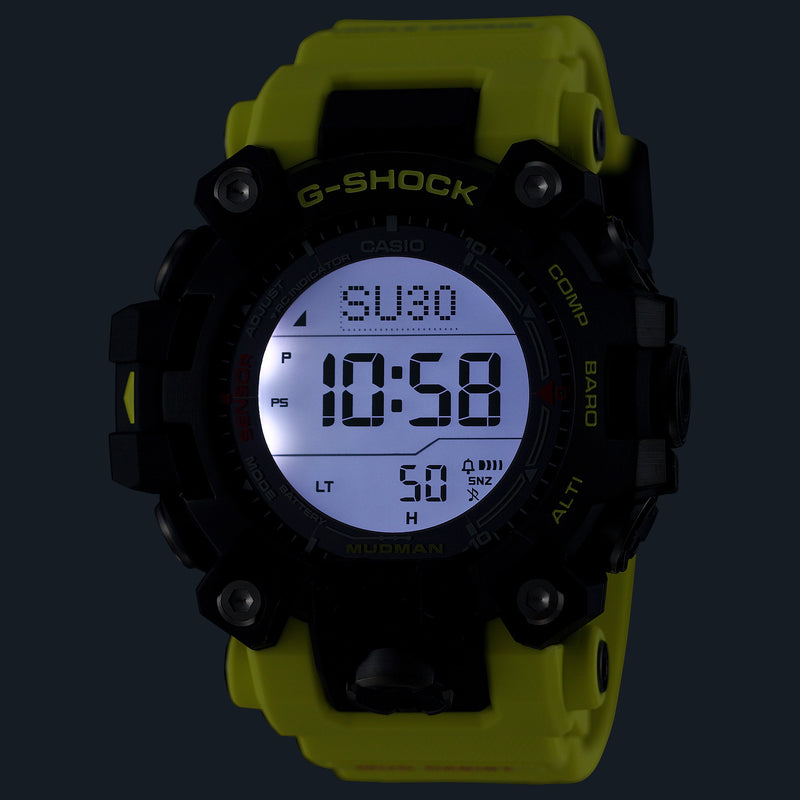 G-Shock Master of G line Grey Dial Green Resin Band Watch GW9500MRY-1A9