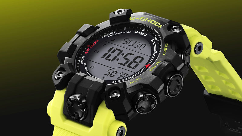 G-Shock Master of G line Grey Dial Green Resin Band Watch GW9500MRY-1A9