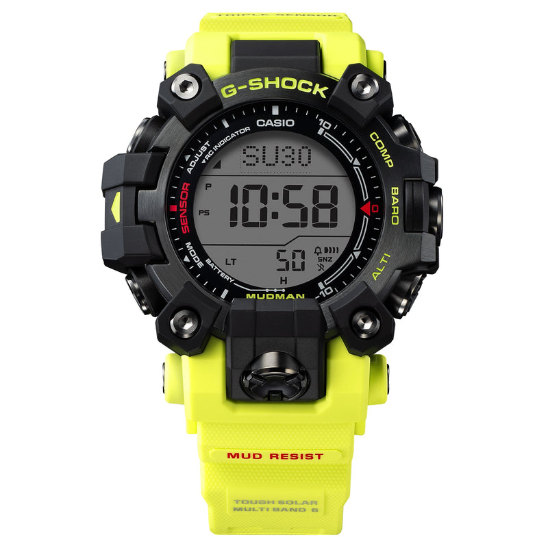 G-Shock Master of G line Grey Dial Green Resin Band Watch GW9500MRY-1A9
