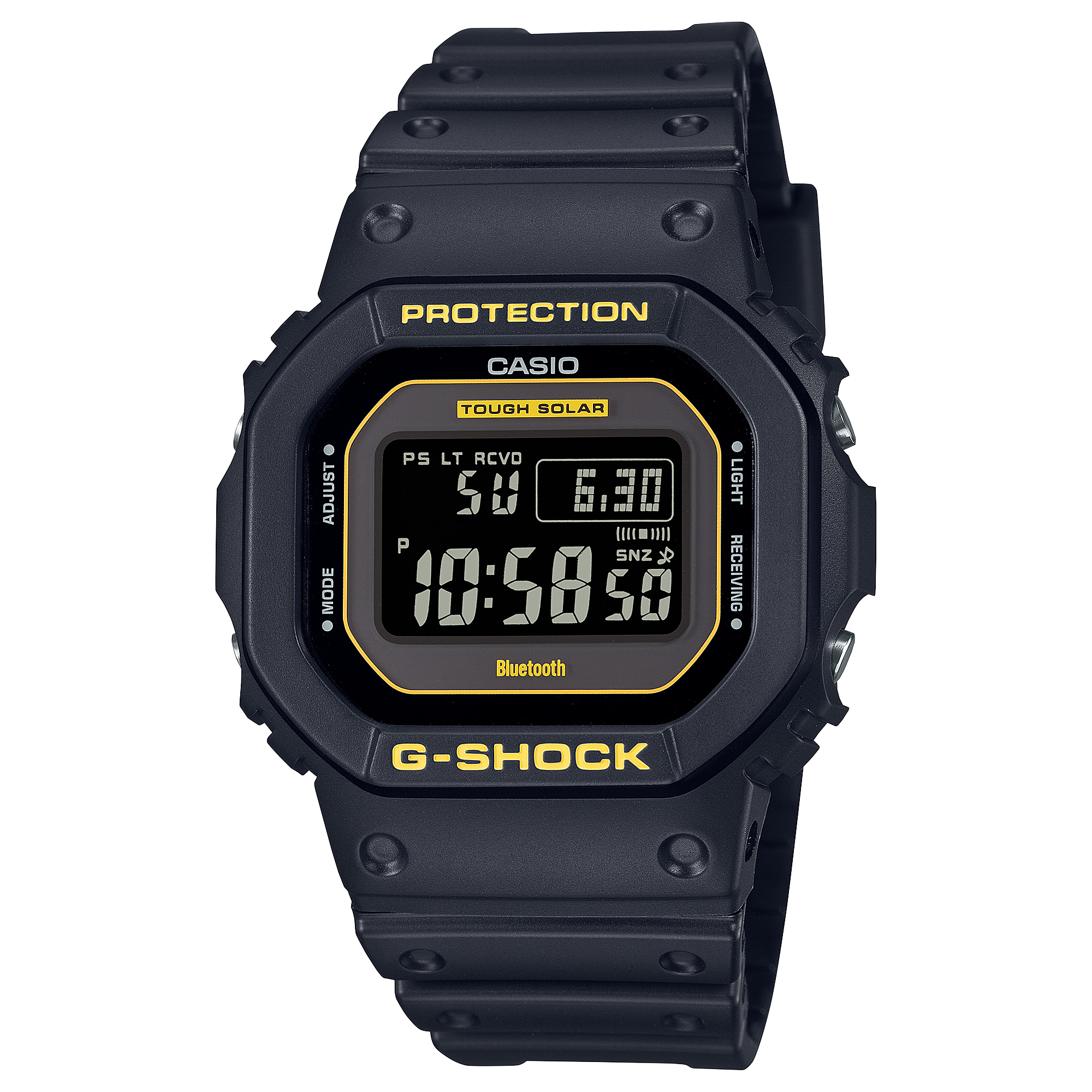G-Shock Digital Caution Black Resin Band Watch GWB5600CY-1D