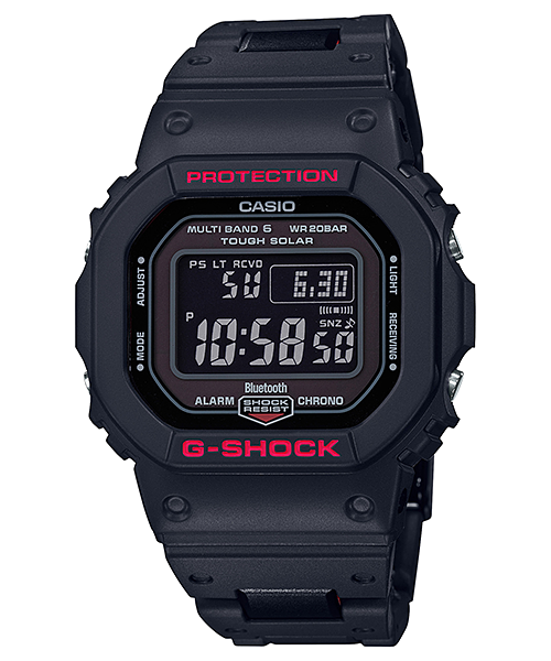 G-Shock Solar Black Resin Band Watch GWB5600HR-1D