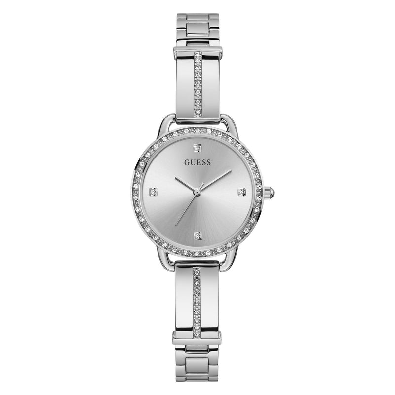 GUESS Ladies Silver Tone Analog Watch GW0022L1
