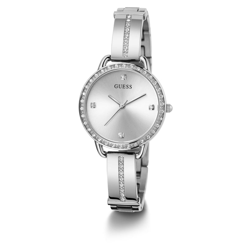 GUESS Ladies Silver Tone Analog Watch GW0022L1