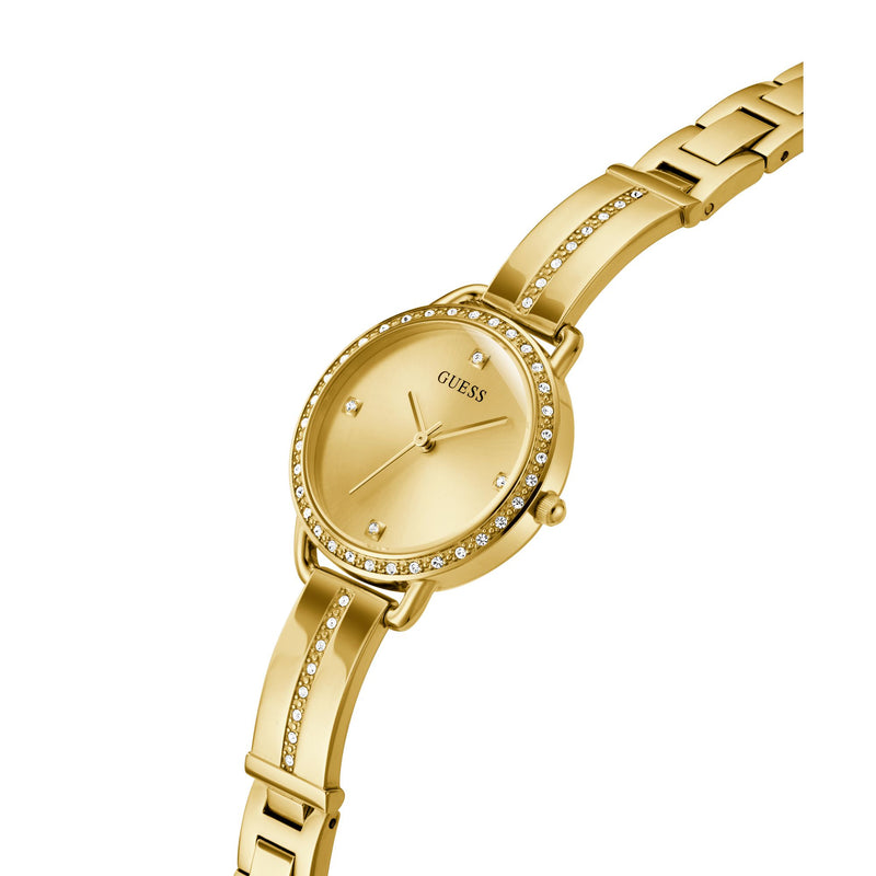 GUESS Ladies Gold Tone Analog Watch GW0022L2