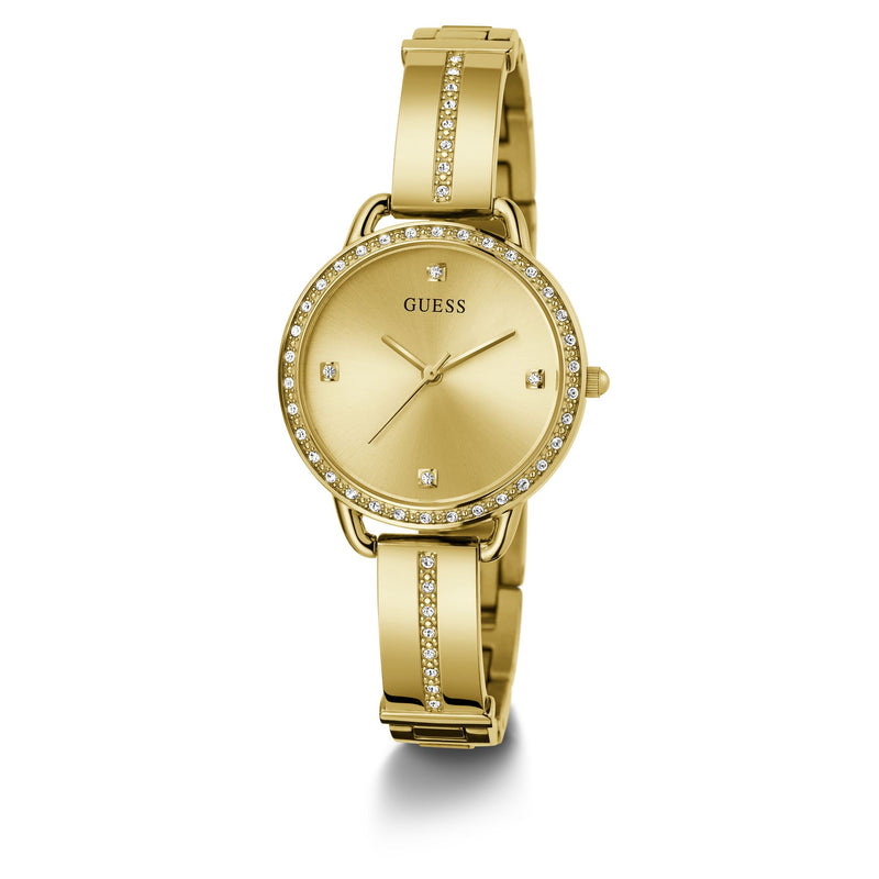 GUESS Ladies Gold Tone Analog Watch GW0022L2