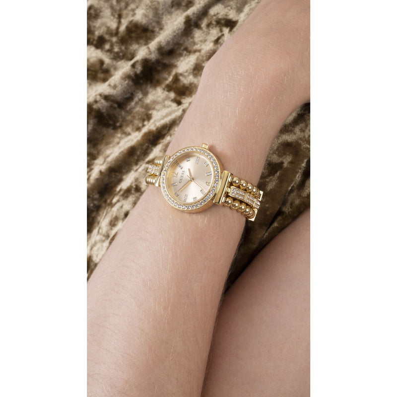 Guess Gold Beaded Glitz Gala Watch GW0401L2