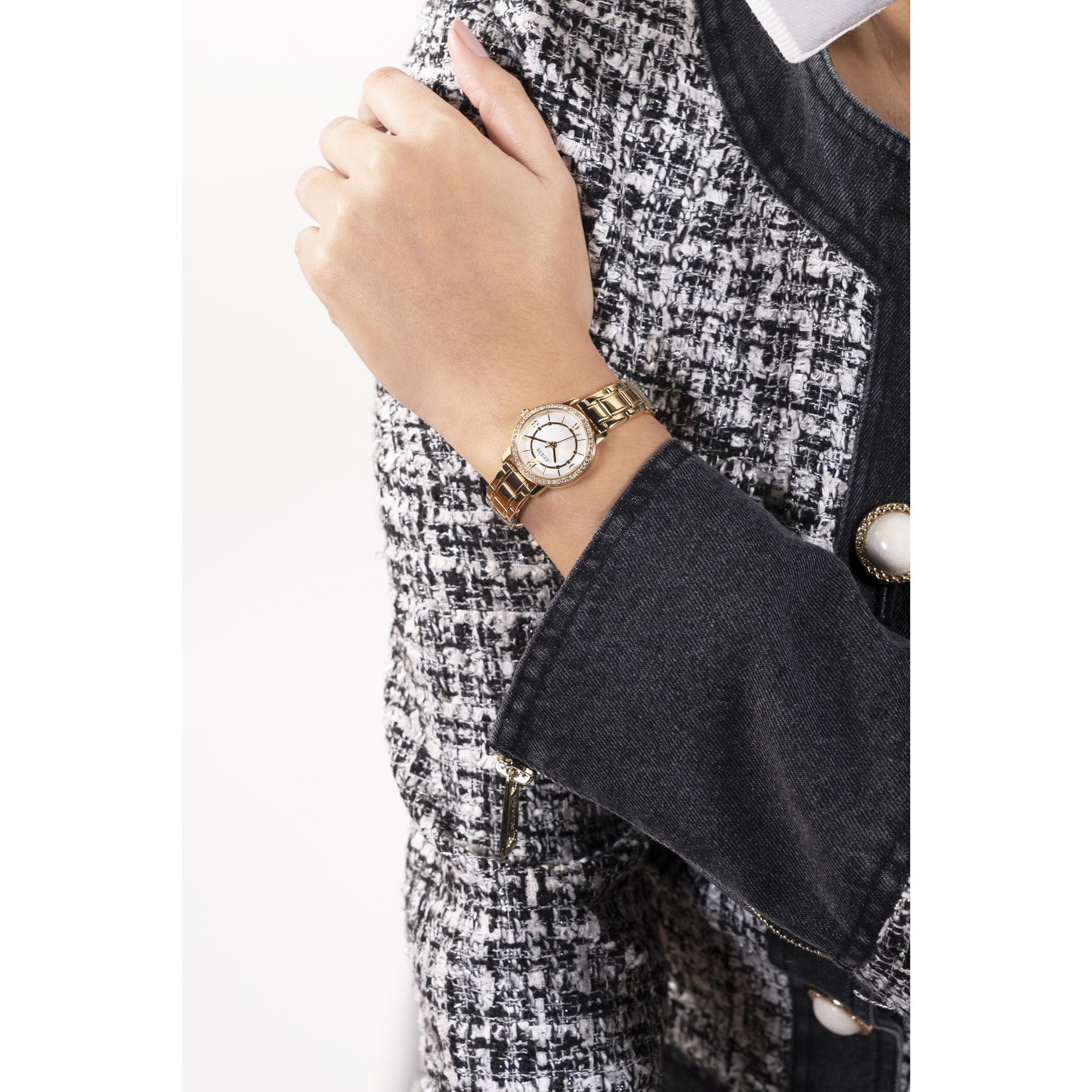 Guess Gold Melody Crystal Watch GW0468L2