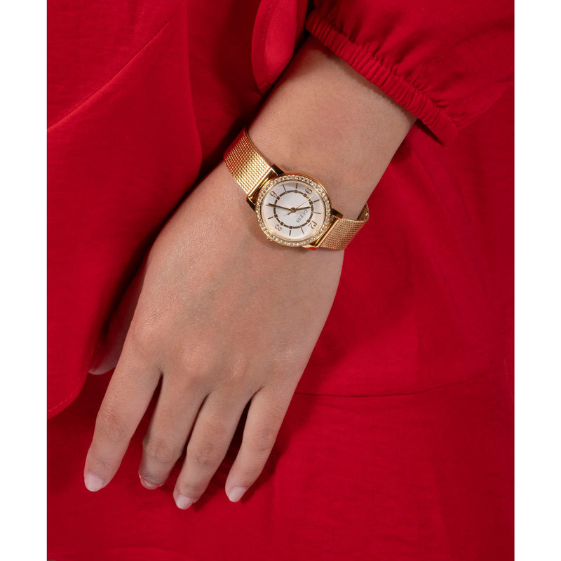 GUESS Ladies Gold Tone Analog Watch GW0534L2