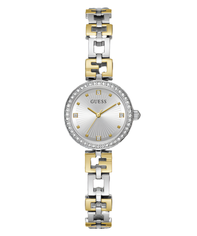Guess Lady G Silver Dial Two Tone Stainless Steel Watch GW0656L1