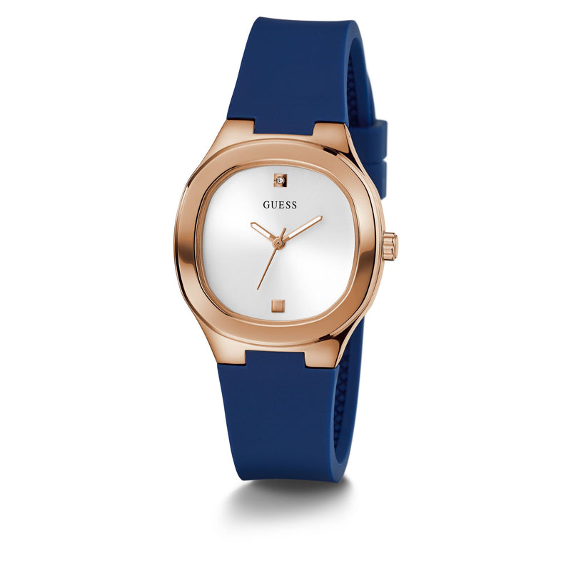 Guess Eve Dress Pink Rose Gold Tone Watch GW0658L3
