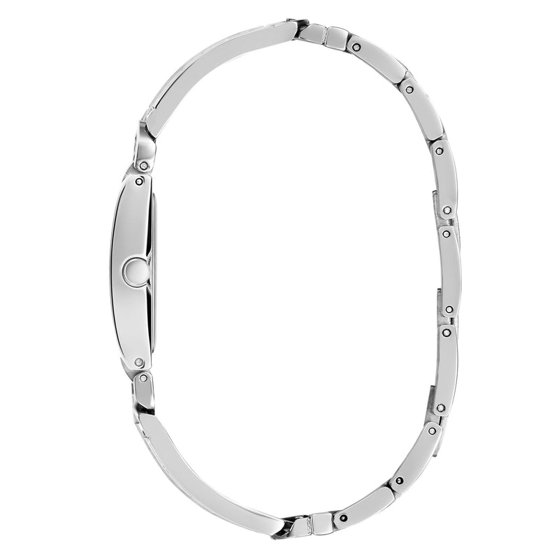 Guess Silver-Tone Square Analog Watch GW0668L1