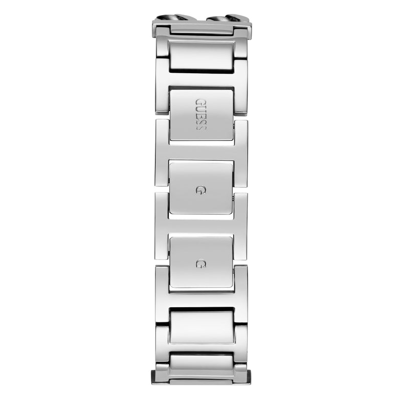 Guess Silver-Tone Square Analog Watch GW0668L1