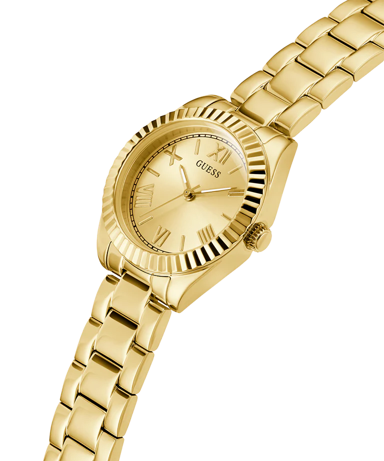 Guess Mini Luna Gold Dial and Band Stainless Steel Watch GW0687L2