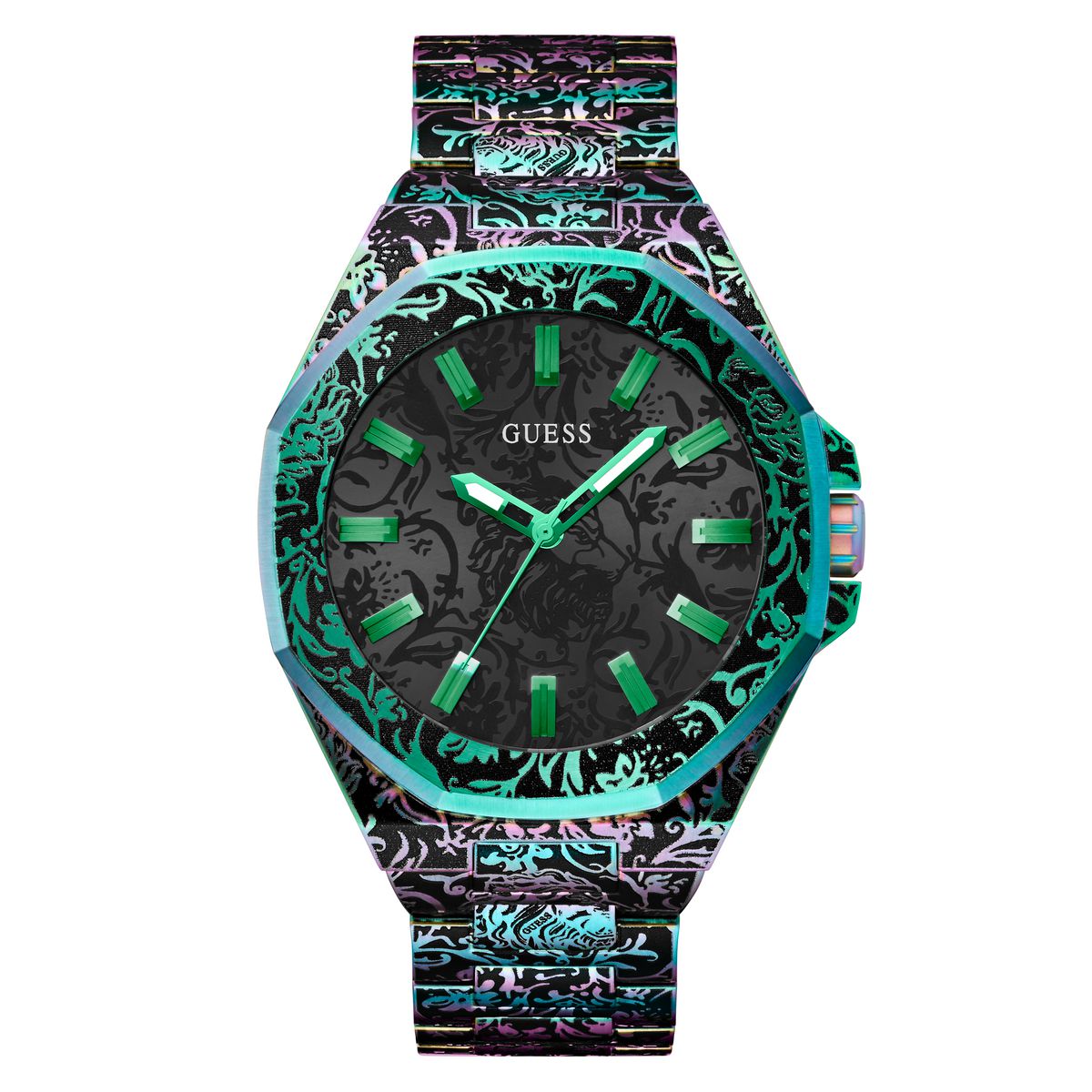 Guess Roar Multicolour Dial Stainless Steel Watch GW0700G3