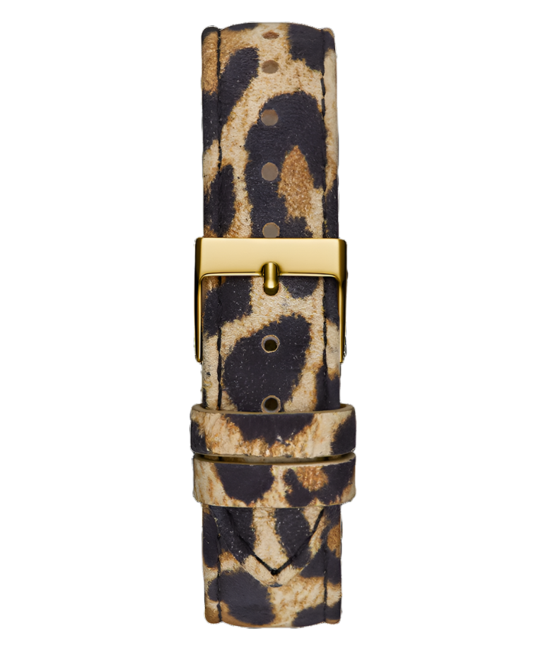 Guess Glitz Plaque Gold Tone Analog Watch GW0745L2