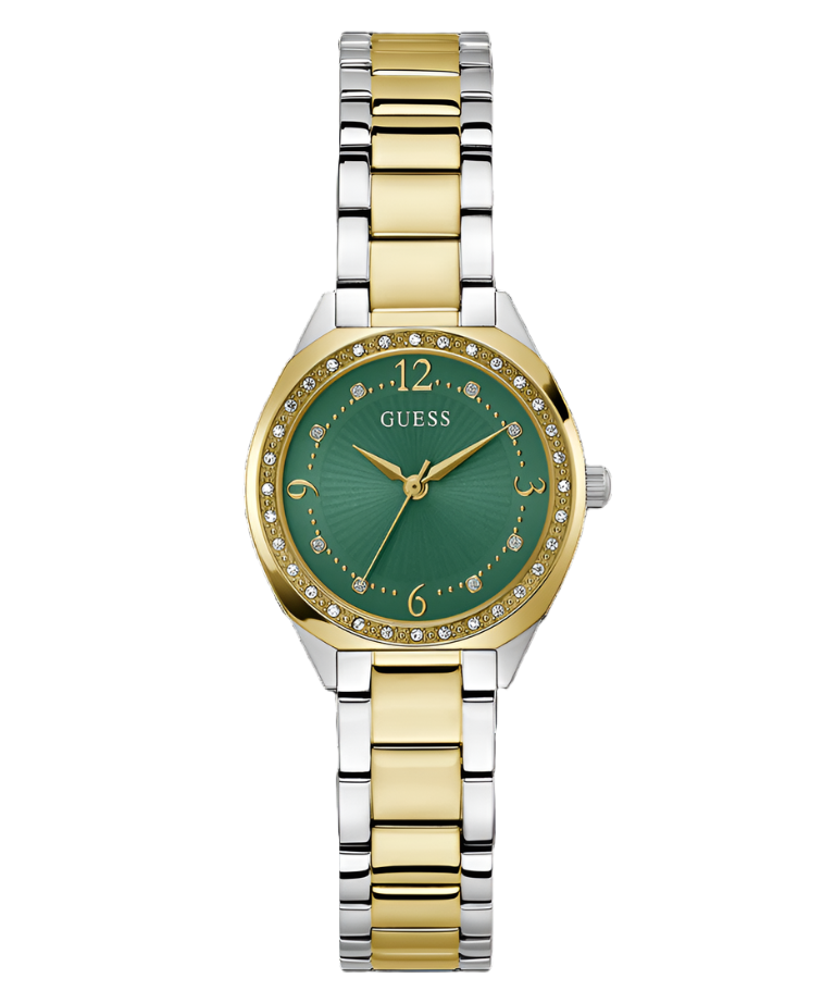 Guess Charlotte Green Dial Two Tone Analog Watch GW0767L4