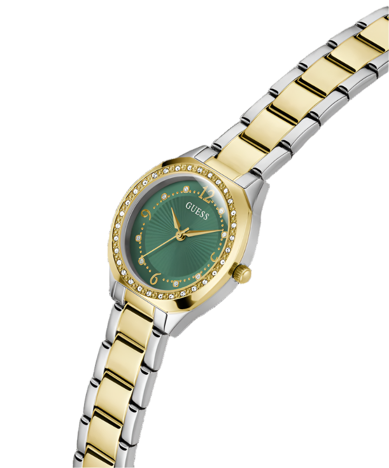 Guess Charlotte Green Dial Two Tone Analog Watch GW0767L4