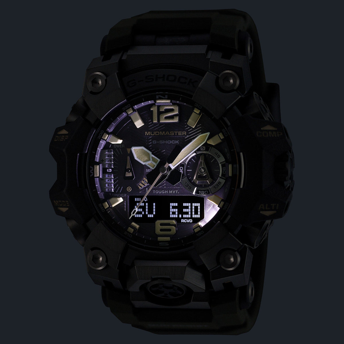 G-Shock Master of G Mudmaster Green Resin Band Watch GWGB1000-1A3
