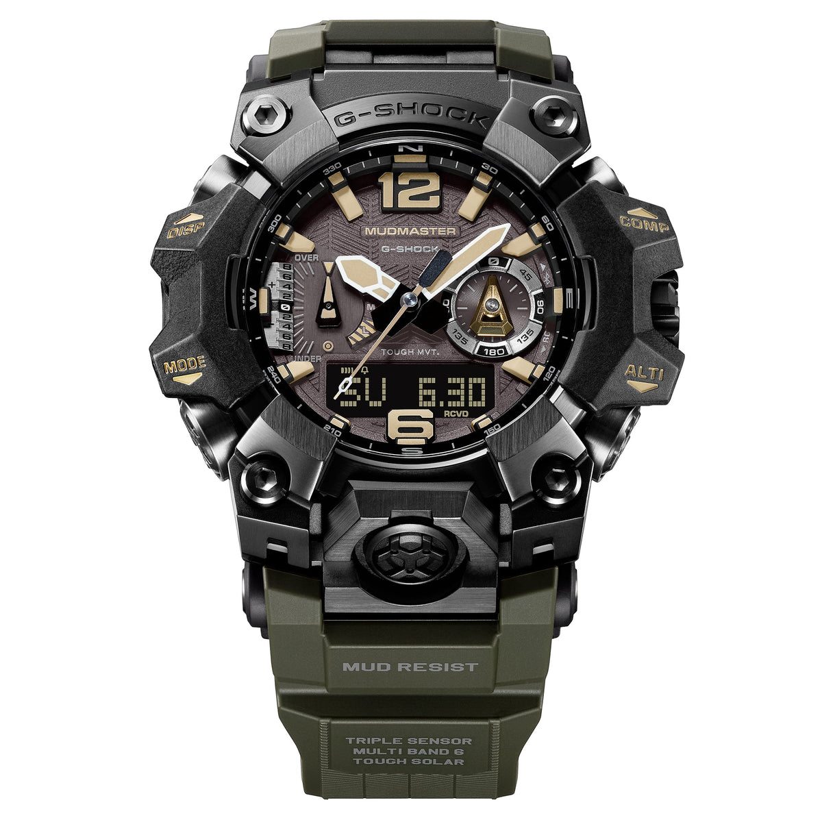 G-Shock Master of G Mudmaster Green Resin Band Watch GWGB1000-1A3