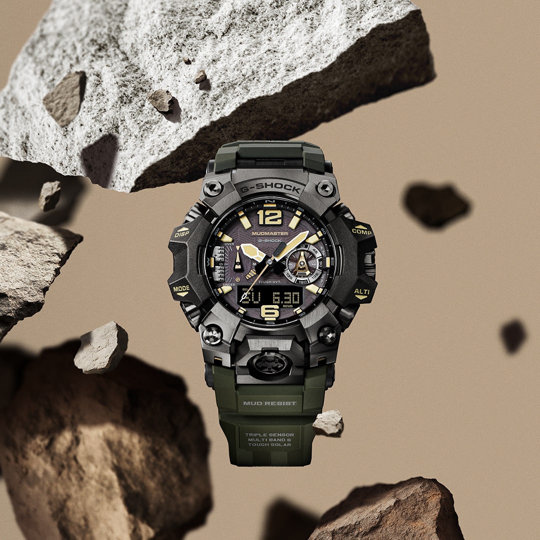 G-Shock Master of G Mudmaster Green Resin Band Watch GWGB1000-1A3