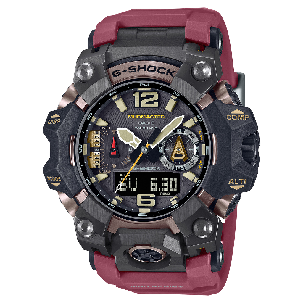 G Shock Master of G Land Mudmaster Red Dial Resin Band Watch GWGB1000 Watch Direct
