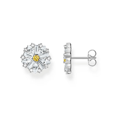 THOMAS SABO Lovely Daisy Large Ear Studs Silver